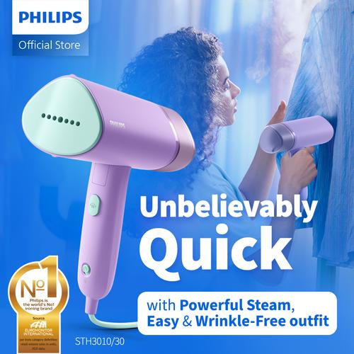 Philips Handheld Steamer 3000 Series - STH3010/30 - Reguler, Setrika uap ringan, strika uap, strika uap philips, setrika uap philips, setrika uap portabel, setrika uap terbaik