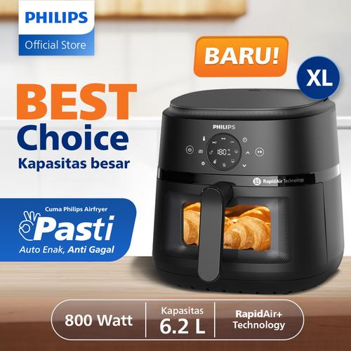 Philips Series 2000 Airfryer 6,2 L - NA230/00 - Hitam NA220