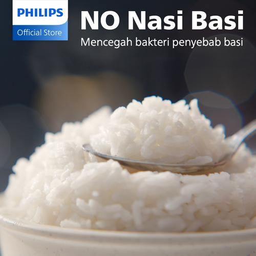 Philips Digital Rice Cooker Penanak Nasi 1.8 L - 3000 Digital Series HD4716/31 - Pink - 16 Menu Masak - Anti lengket - FreshDefense Technology - 400 Watt 