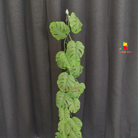 DAUN ARTIFICIAL MONSTERA JUMBO JUNTAI B8461 TANAMAN PLASTIK BUATAN HIASAN DINDING RUMAH DEKORASI TAMAN WEDDING