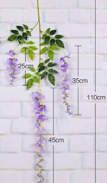 Bunga Wisteria Tangkai B8064 Dekorasi Wedding Bunga Artificial