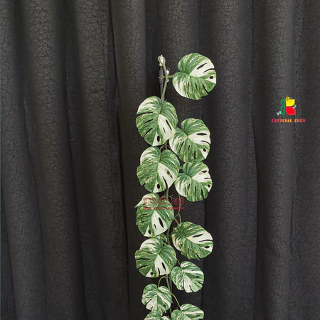 DAUN ARTIFICIAL MONSTERA JUMBO JUNTAI B8461 TANAMAN PLASTIK BUATAN HIASAN DINDING RUMAH DEKORASI TAMAN WEDDING