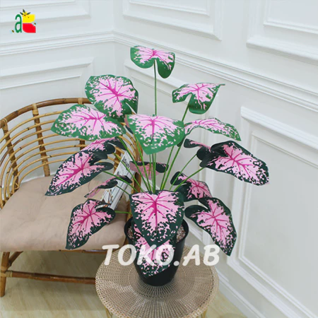 TANAMAN ARTIFICIAL AGLONEMA D18T60 BUNGA KELADI B8180 VARIASI NOMER 11-22 TANAMAN HIAS PLASTIK AESTHETIC HOKI