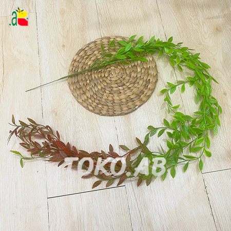 TANAMAN PLASTIK DAUN JUNTAI VERNONIA B8002 LEE KWAN YEU DAUN ARTIFICIAL GANTUNG DEKORASI RUMAH