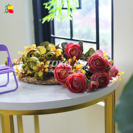 Bunga Plastik Artificial B8037 Dekorasi Rumah Buket Artificial
