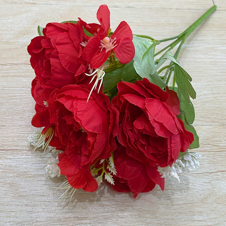 BUNGA ARTIFICIAL PEONY ZQ2 DAYSI SALJU B8082 BUNGA PLASTIK DEKORASI BUKET BUNGA PEONI
