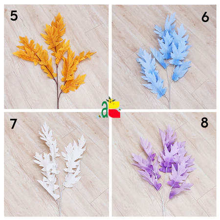 TANAMAN ARTIFICIAL DAUN MAPLE MUSIM DINGIN 3CABANG ARTIFICIAL DEKORASI WEDDING BIRTHDAY BUKET B8468