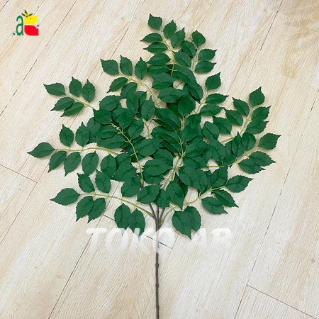Daun Mawar Tangkai Premium B8127 Daun Dekorasi Wedding Artificial