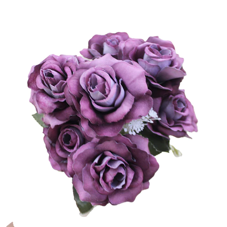 BUNGA ROSE VELVET MAWAR BELUDRU 7 CABANG BUNGA ARTIFICIAL HIASAN DEKORASI WEDDING AESTETIC B8472