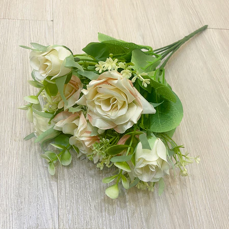BUNGA ARTIFICIAL MAWAR LANCIP DOLAR ZQ B8088 BUNGA PLASTIK DEKORASI WEDDING BUKET MAHAR