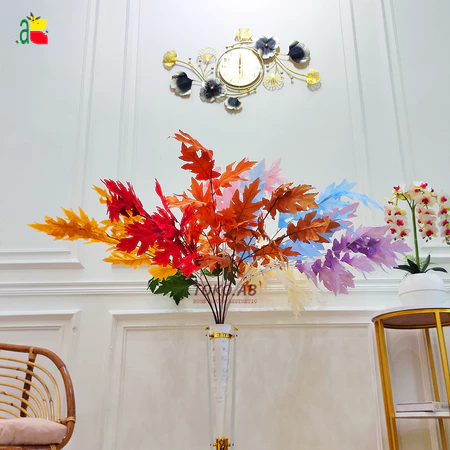 TANAMAN ARTIFICIAL DAUN MAPLE MUSIM DINGIN 3CABANG ARTIFICIAL DEKORASI WEDDING BIRTHDAY BUKET B8468
