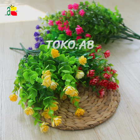 TANAMAN BUNGA PLASTIK DAUN EUKALYPTUS KAKTUS B8202 IMITASI ARTIFICIAL