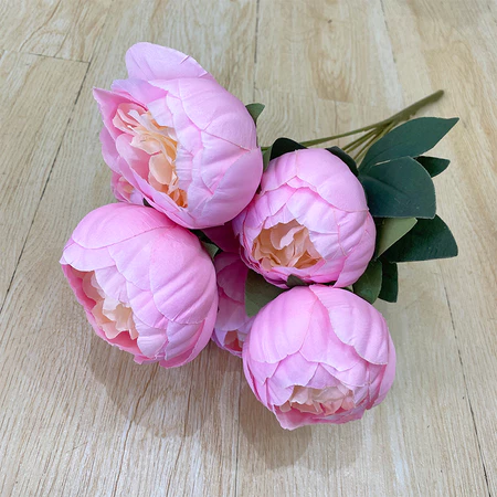BUNGA HIAS PEONY BESAR 7CABANG BUNGA ARTIFICIAL DEKORASI WEDDING HIASAN MEJA RUANG TAMU RUMAH B8476