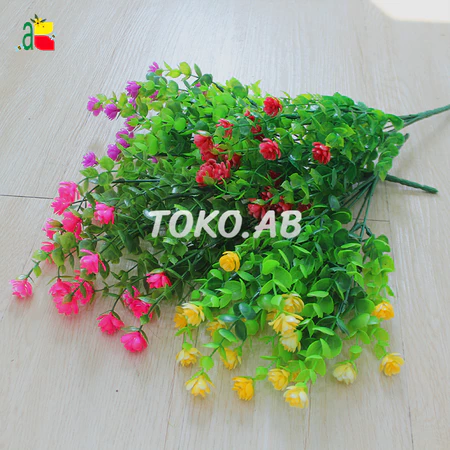 TANAMAN BUNGA PLASTIK DAUN EUKALYPTUS KAKTUS B8202 IMITASI ARTIFICIAL