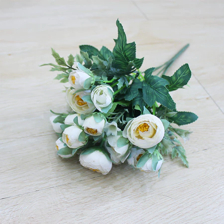BUNGA HIAS PLASTIK PEONY MINI X5 B8192 ARTIFICIAL DEKORASI WEDDING BUKET HIAS