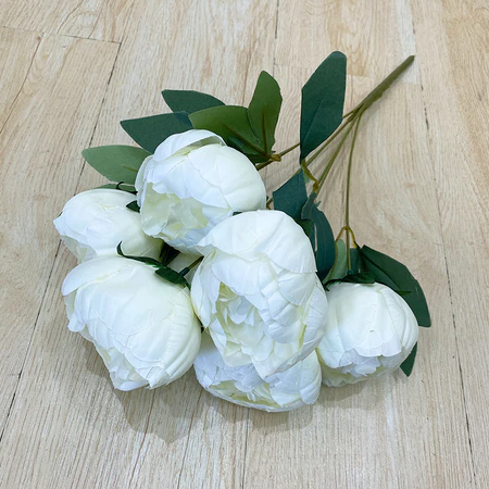 BUNGA HIAS PEONY BESAR 7CABANG BUNGA ARTIFICIAL DEKORASI WEDDING HIASAN MEJA RUANG TAMU RUMAH B8476