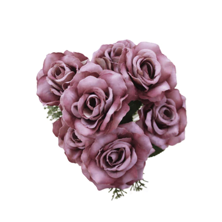 BUNGA ROSE VELVET MAWAR BELUDRU 7 CABANG BUNGA ARTIFICIAL HIASAN DEKORASI WEDDING AESTETIC B8472