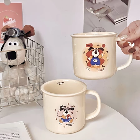 [siggi] WALLACE & GROMIT Aesthetic Cute Plate Glass Bowl