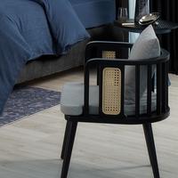 Kursi teras single kombinasi rotan alami modern minimalis kayujati Furniture Chairs