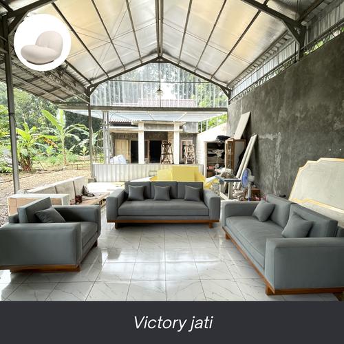 Set sofa ruang tamu 321 seater / sofa ruang keluarga modern minimalis
