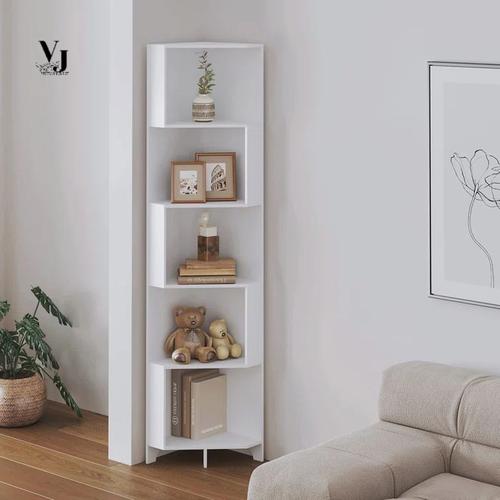 rak sudut minimalis/ almari sudut varian duco elegant/almari aksesoris