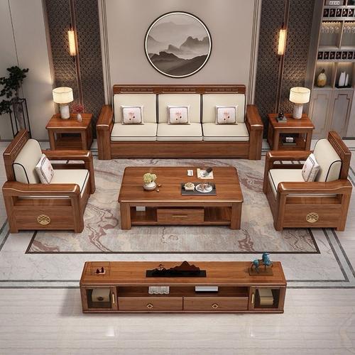 Set sofa tamu/ set kursi tamu modern minimalis kayu jati solid 321 seater Furniture