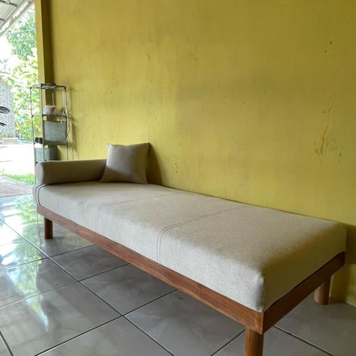 Sofa longue chair/sofa sleeper/sofa malas modern minimalis kayu jati Busa Furniture