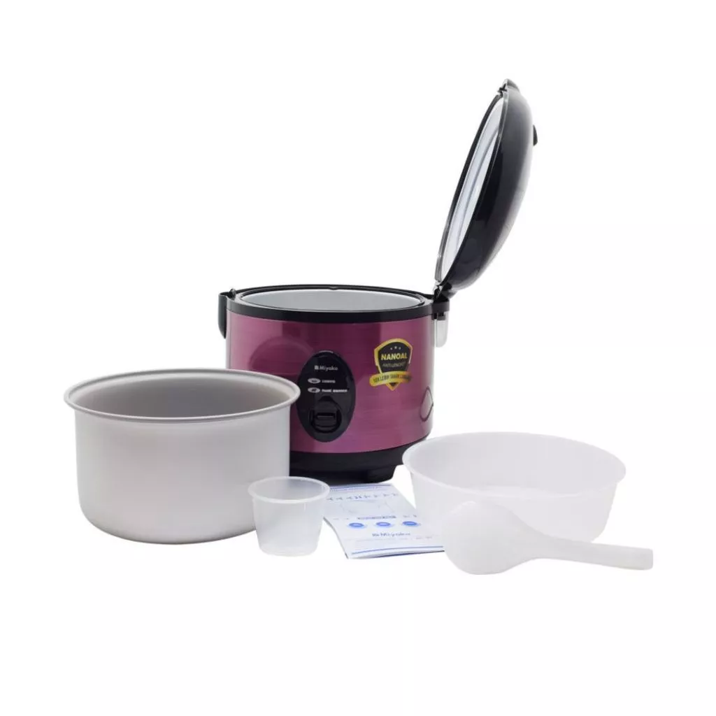 Miyako Magic Com MCM508SBC 1.8 Liter 3in1 Stainless - MCM 508 SBC Rice Cooker Magic Warmer Plus