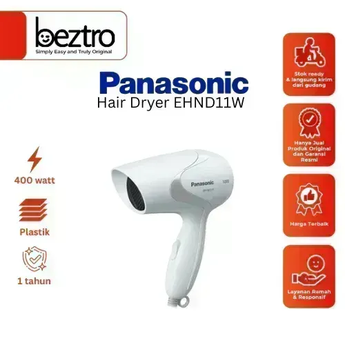 Panasonic Hair Dryer EHND11W – EHND - EH-ND11 - EH-ND - EHND11 Pengering Rambut White