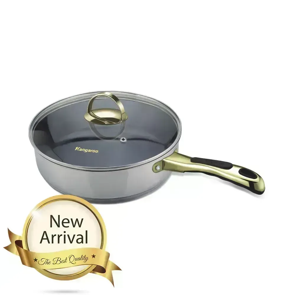 Kangaroo KG168M – Inox Fry Pan 28 cm Tutup