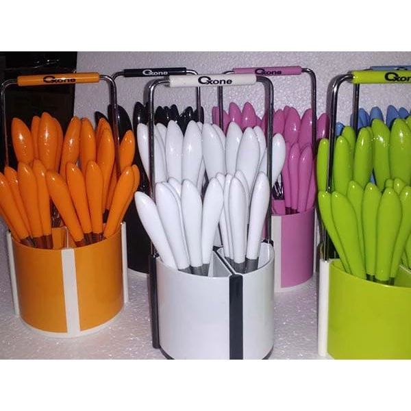 Oxone 24pcs Cutlery Set With Rack Sendok Garpu Makan OX9400 MultiColor