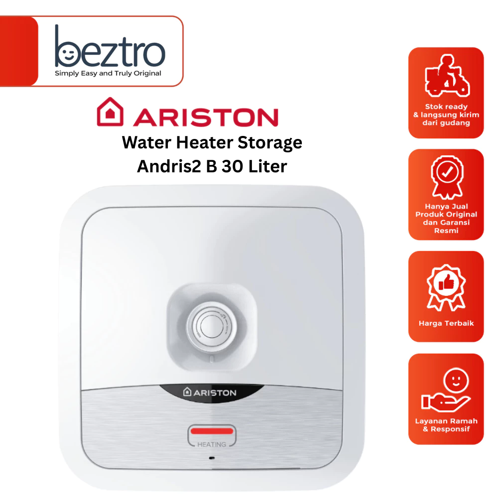 Ariston Water Heater Andris2 B 30 Liter Water Heater Electric 30L 350W Enamel AN230B350ID
