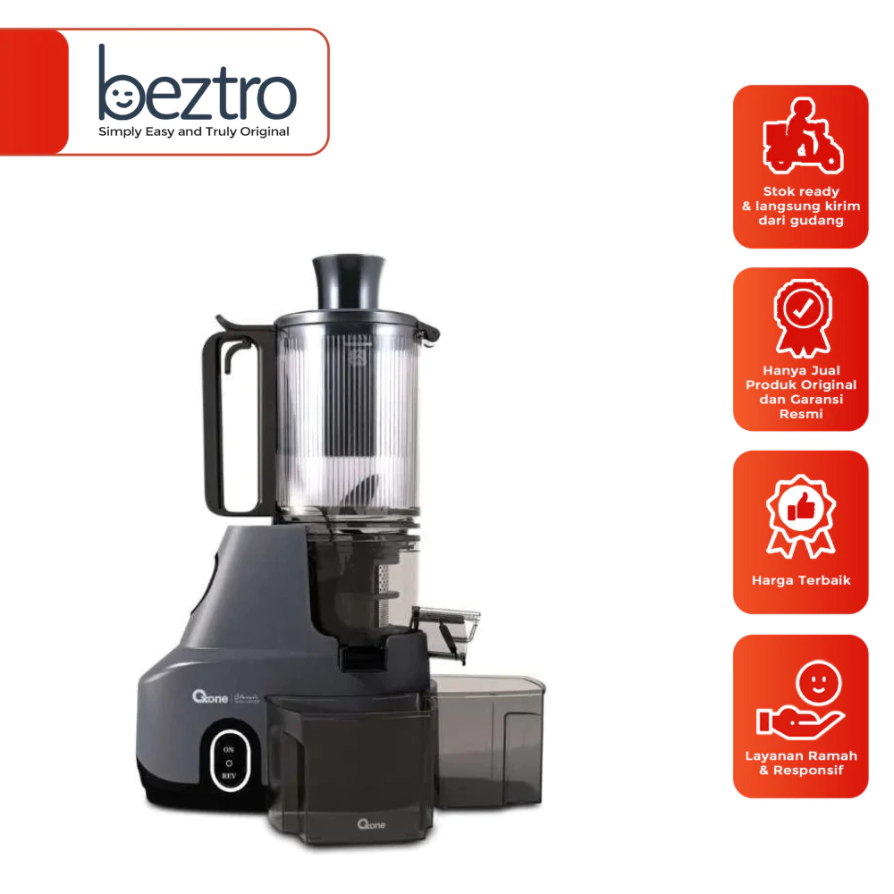 Oxone OX874N Classic Slow Juicer 1L- Jus Buah 95% Nutrisi Terjaga | Cold Press | Zero Metal | 150W