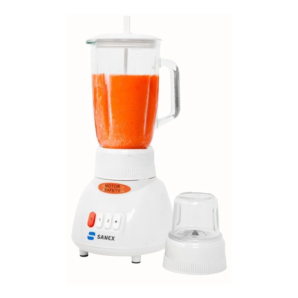 Sanex Blender Kaca MXT8GN MXT8 GN MX-T8GN 1 Liter + Dry Mill - 150 Watt Kaki Bulat Pelumat Terbaru