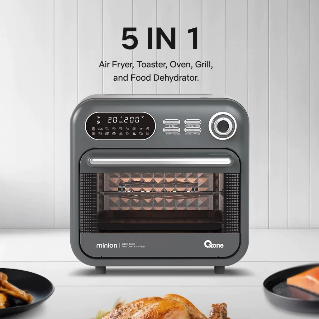Oxone Retro Oven & Digital Air Fryer OX-276D - Kapasitas 16 Liter OX276D Minion Series