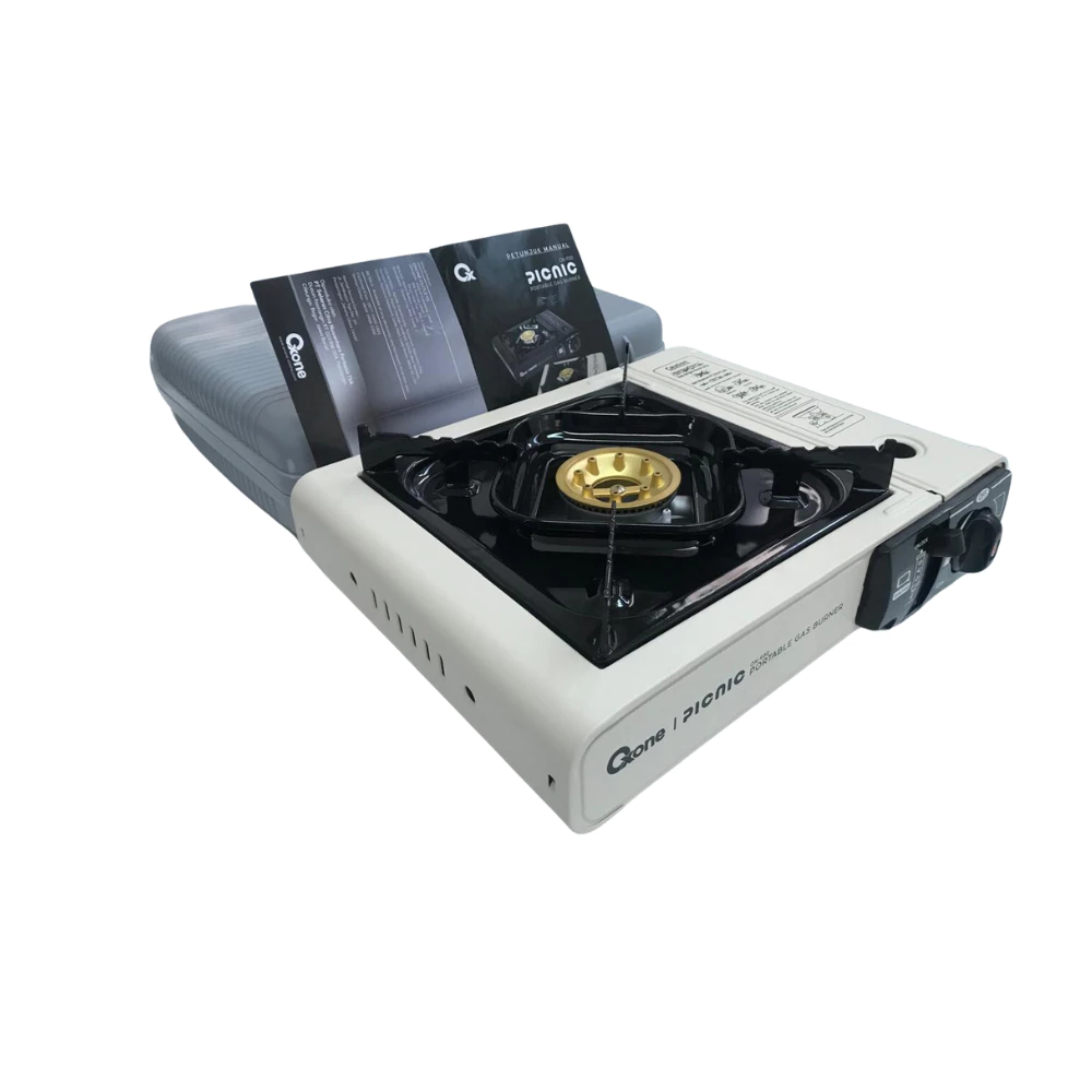 OXONE OX930 OX-930 OX 930 Kompor gas portable BBQ (GAS Butane) Hitam dan Putih dengan Tas