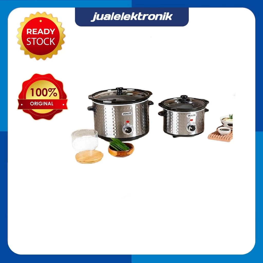 IDEALIFE - Slow Cooker (2.5Liter) - IL-325 Original GARANSI RESMI