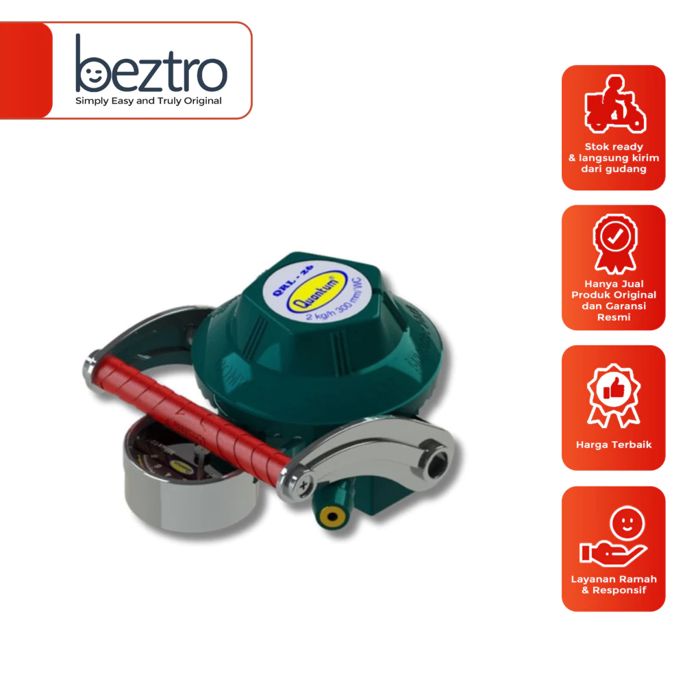 Quantum Regulator Gas QRL-26 - Double Lock/Pengunci Ganda