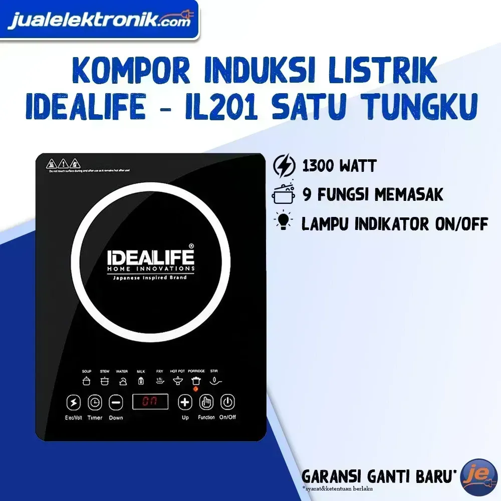 Idealife IL201 Induction Cooker 1300W Kompor Induksi Stove Top