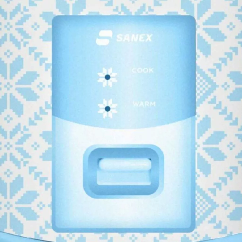 Sanex SMC-1318 SMC1318 – Rice Cooker 1.8 Liter 350 Watt 3in1 Biru Magic Com