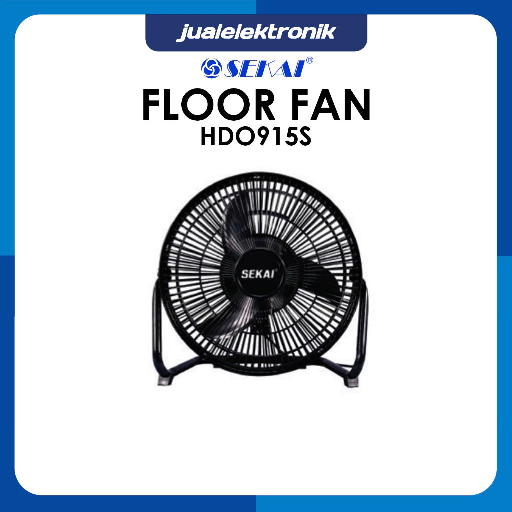Sekai HDO915S – Floor Fan 9 inch 35 Watt Baling Alumunium