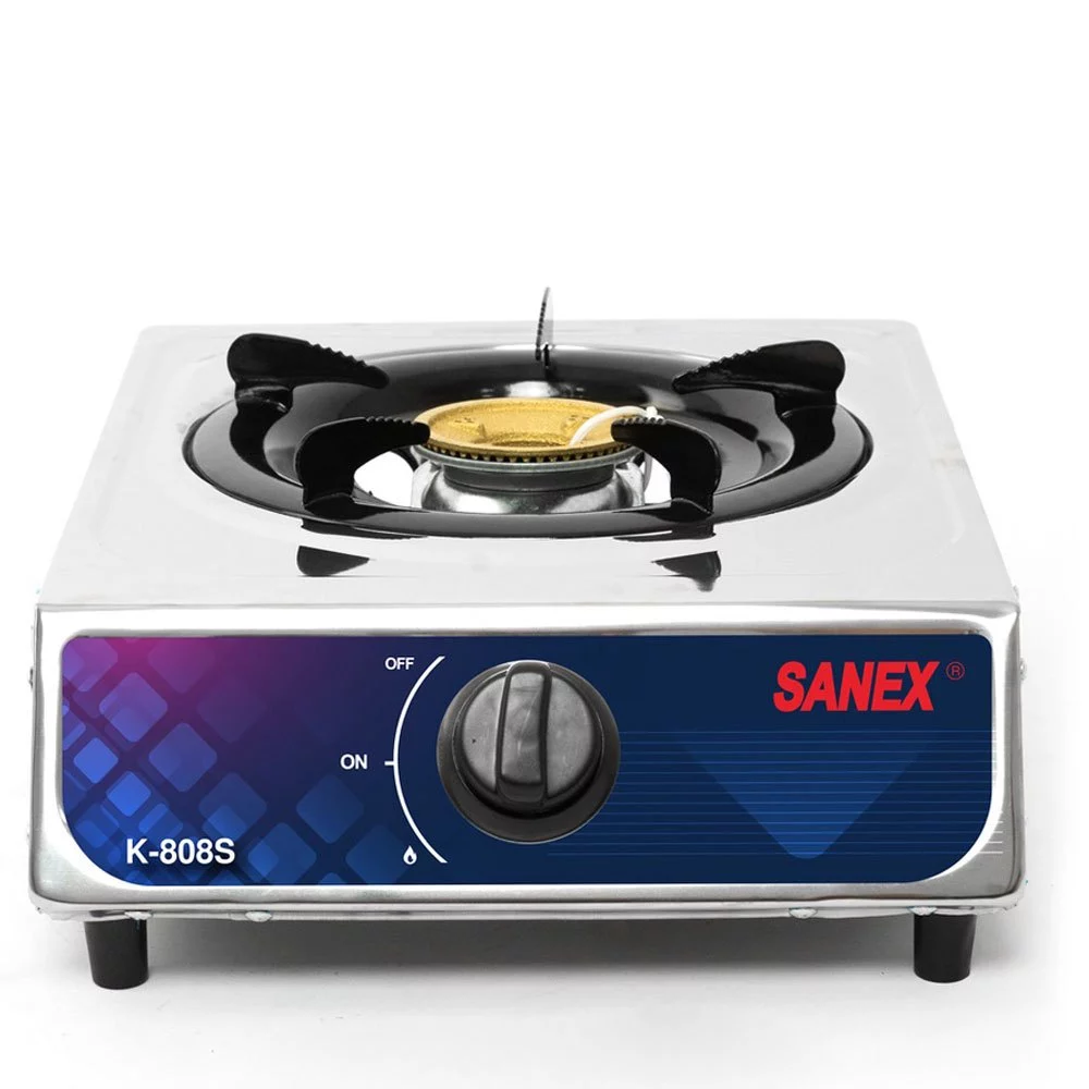 Sanex K-808S K808S – Kompor Stainless 1 Tungku Tatakan Bergerigi