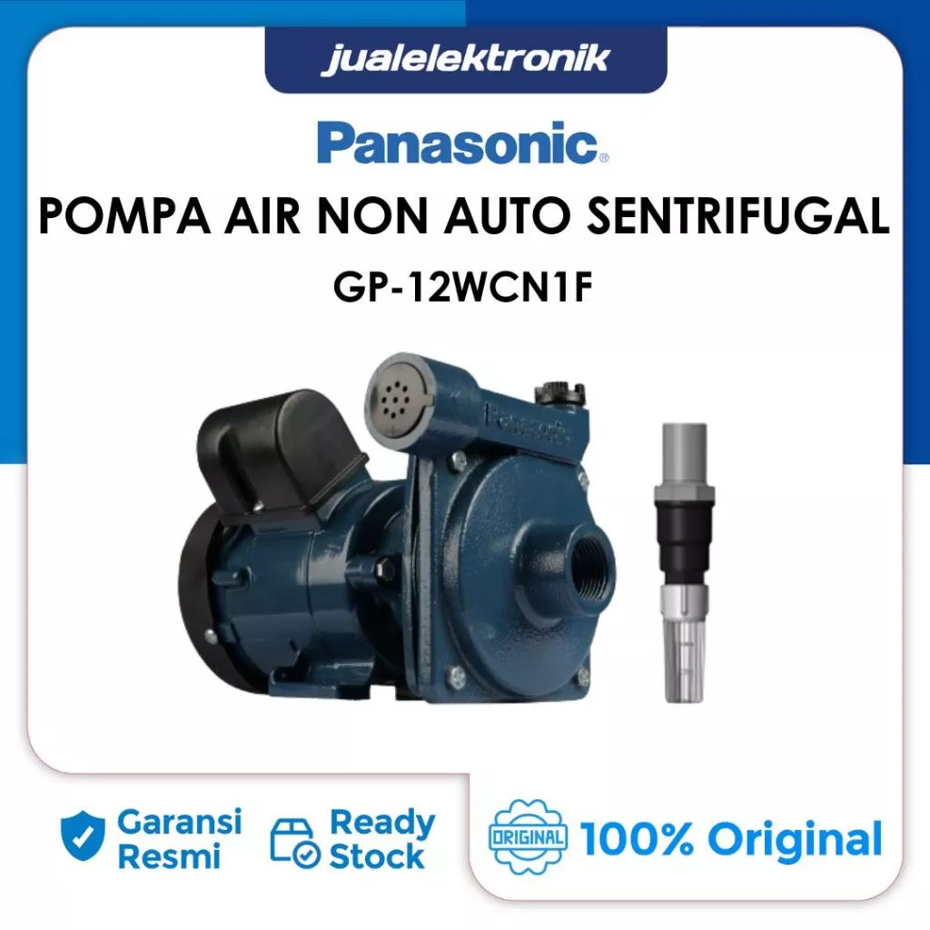 Panasonic GP-12WCN1F GP12WCN1F – Pompa Air Non Auto Sentrifugal 125 Watt with Foot Valve