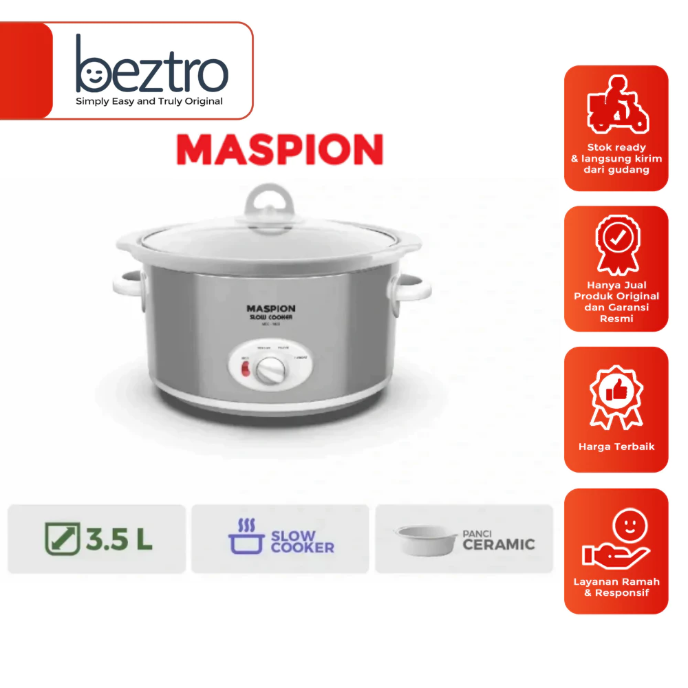 Maspion Slow Cooker 3.5 Liter MSC 1835 - Slow Cook Listrik MSC1835