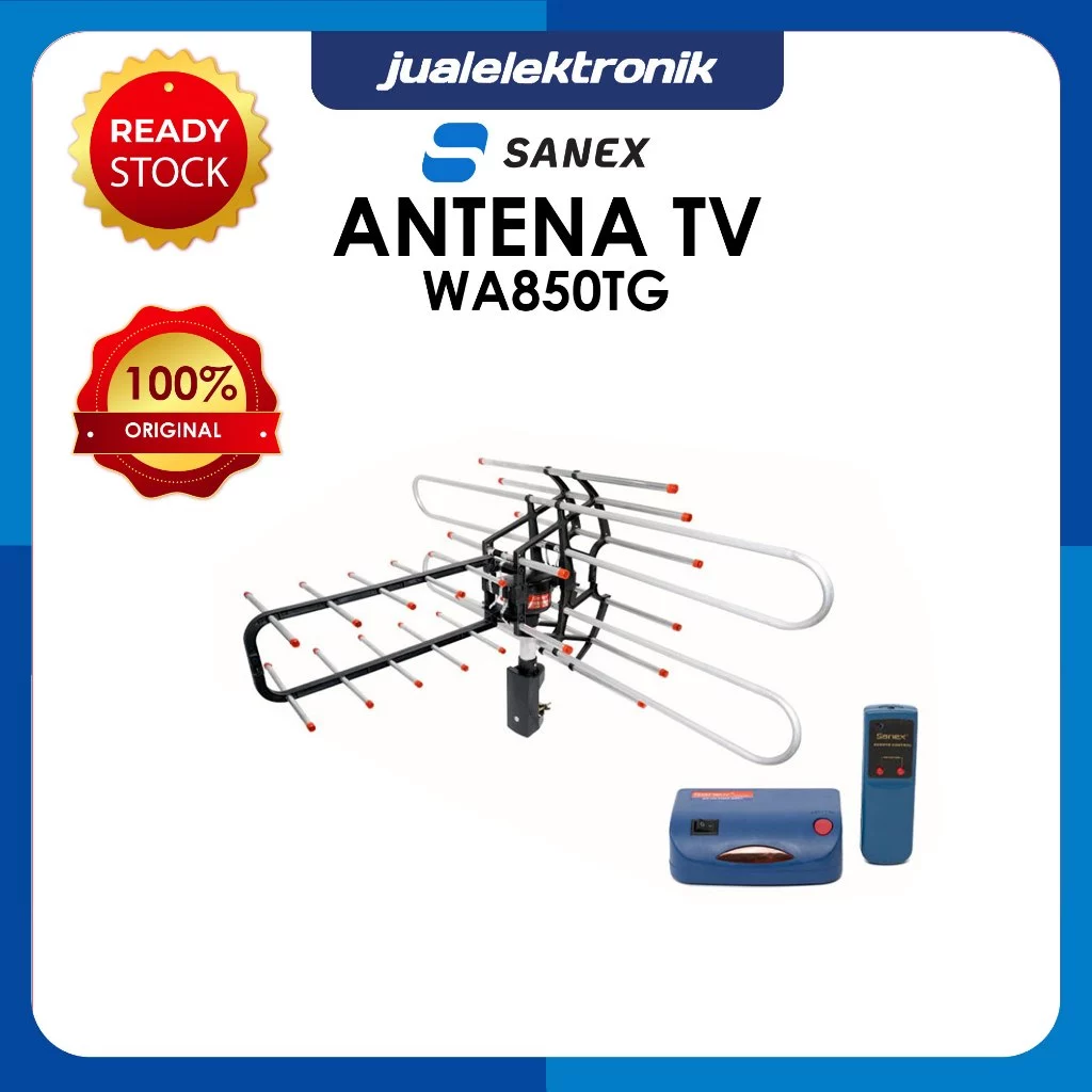 Sanex Antena WA850TG WA-850 TG + Remote - TV Antena Outdoor Double Fin