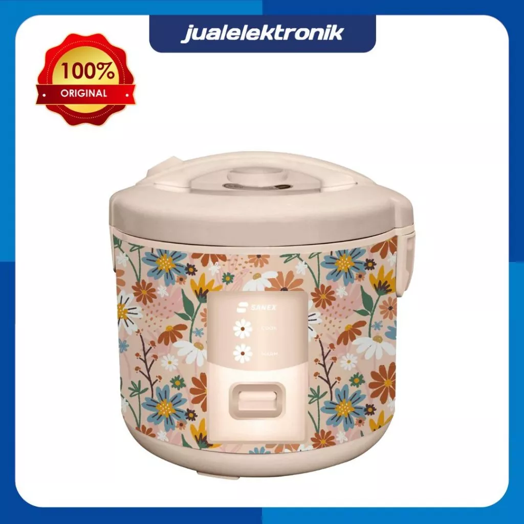 Sanex SMC-3318 SMC3318 – Rice Cooker 1.8 Liter 350 Watt 3in1 Cokelat