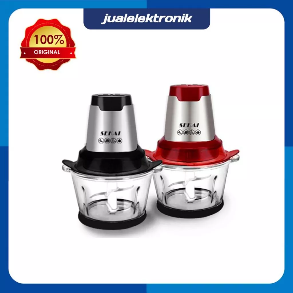 Sekai CP5102G CP 5102 G – Chopper 250 Watt Bahan Gelas 2 Liter