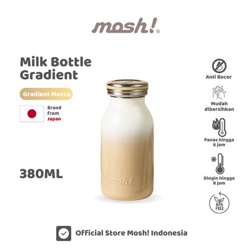 Mosh Milk Bottle Gradient - Botol Minum Stainless Steel 380ml - Mocca