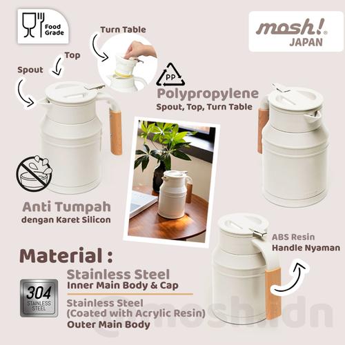 Mosh Termos - Water Flask Teko Stainless Steel 1.0 L - PINK