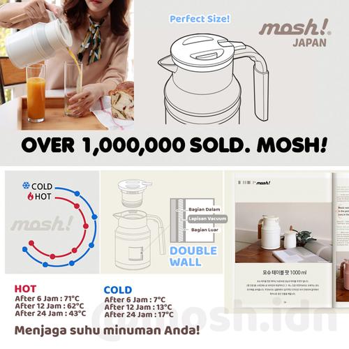 Mosh Termos - Water Flask Teko Stainless Steel 1.0 L - PINK